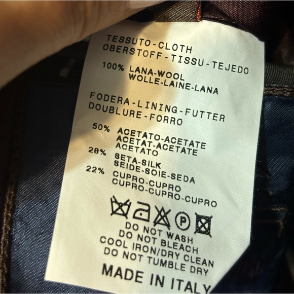 ETRO Milano Italian Wool, Silk/Cupro Lined Striped Designer Blazer - Picture 12 of 12